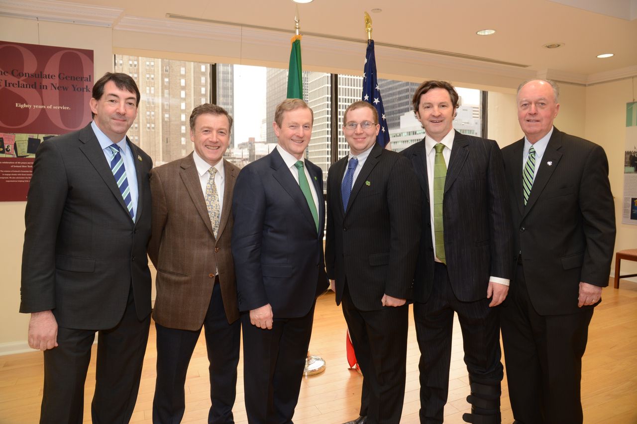 Enda Kenny at the Irish Consulate cover image from 2013.