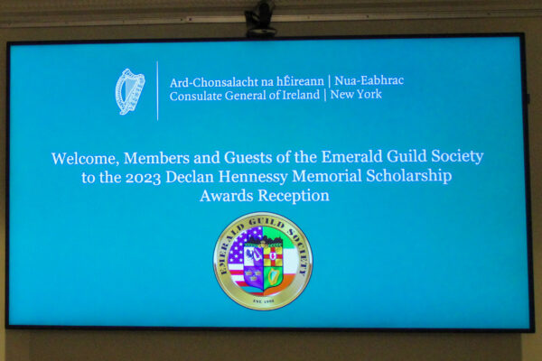 Declan Hennessy Memorial Scholarship Awards photograph 1 from 2023.